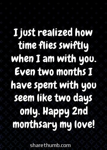 message for girlfriend 2nd monthsary